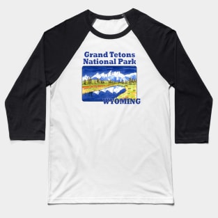 Grand Tetons National Park, Wyoming Baseball T-Shirt